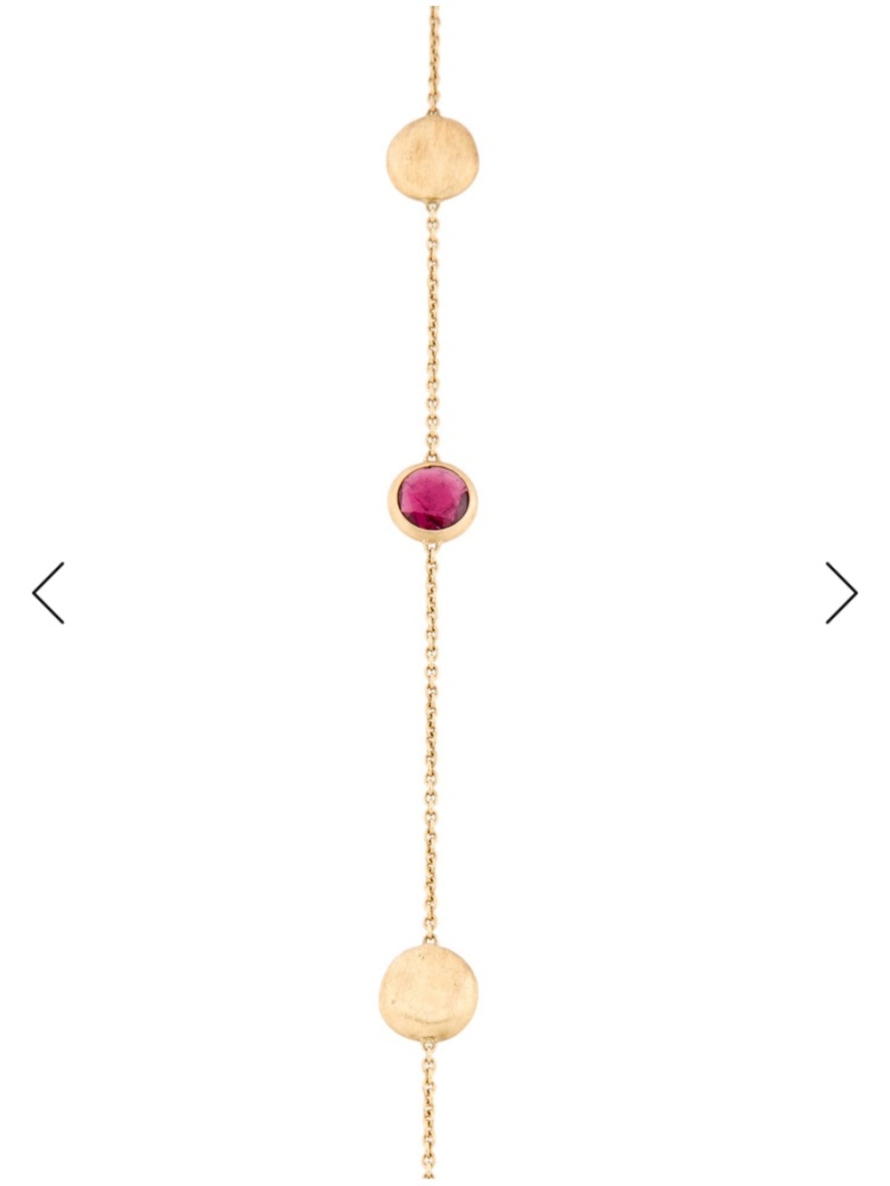 Marco Bicego 18k Gold Long Station Necklace with Multicolor Gem Accents - Picture 3 of 3